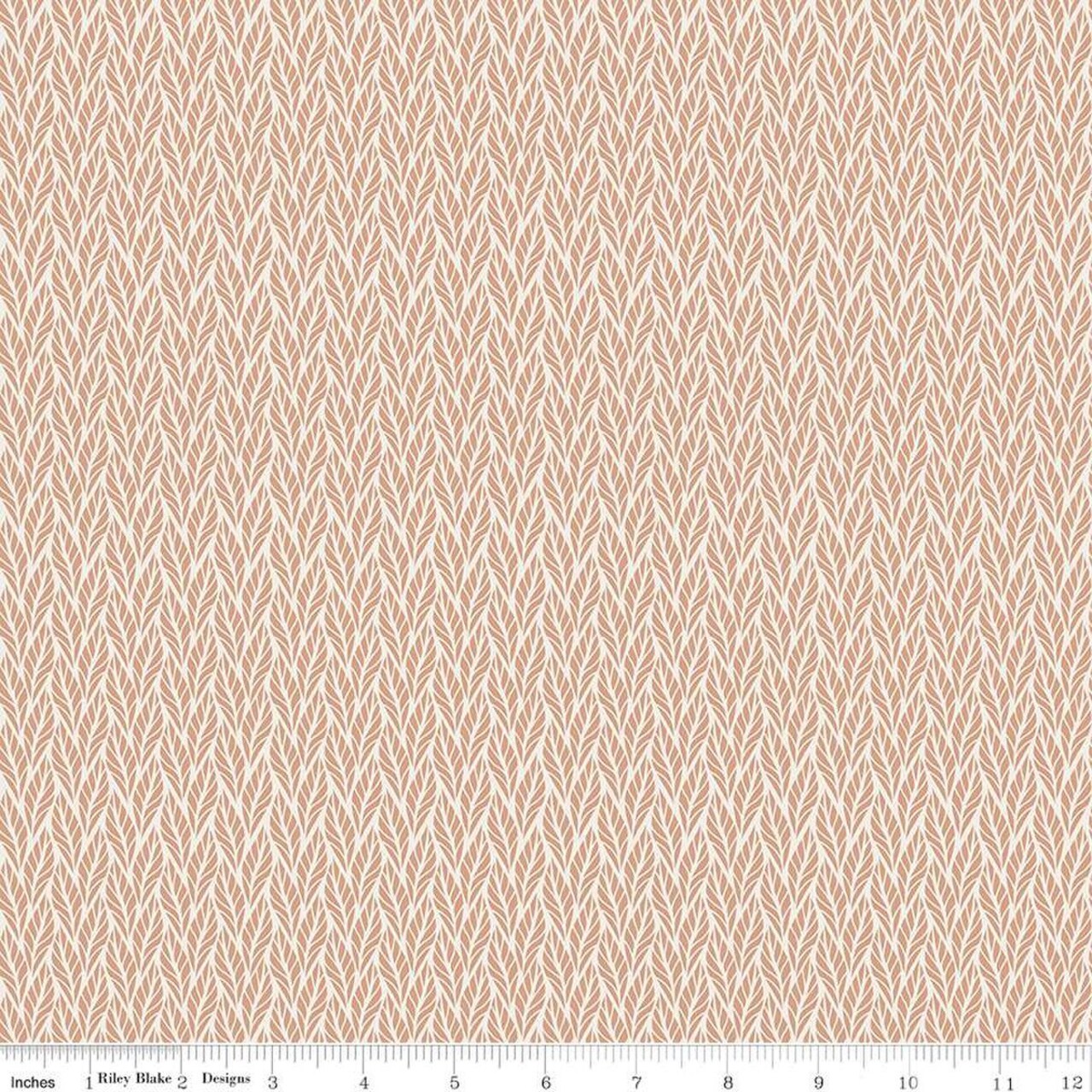 Fabric Riley Blake Beige Geo Leaves Evening on the Prairie by the Quarter Yard C16750-BEIGE